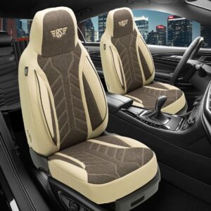 HERM2112erF45F46GranTourer2014-2021SR: Pilot Autositzbezüge BMW 2er F45 F46 Gran Tourer (Beige-Braun) 149