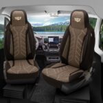 HERM212AdriaMobilCoralSR: Pilot Wohnmobil Sitzbezüge für Adria Mobil Coral (Schwarz-Braun) 149