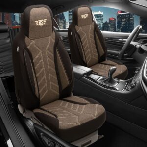 HERM212B-KlasseW2462011-2018SR: Pilot Autositzbezüge Mercedes B-Klasse W246 (Schwarz-Braun) Prime 149